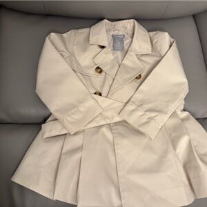Tahari Kids Cream Trench Coat